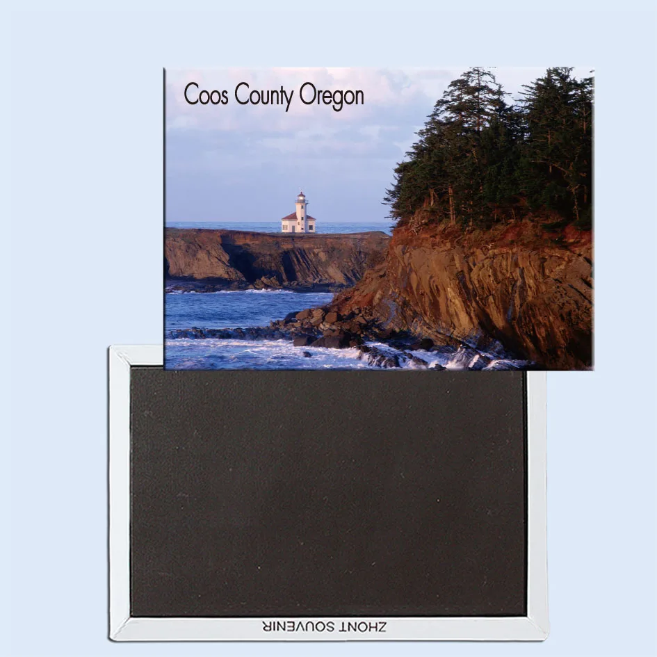 

Cape Arago Lighthouse, Coos County, Oregon, Refrigerator magnet, Tourist souvenirs, Home creative ornaments 24678