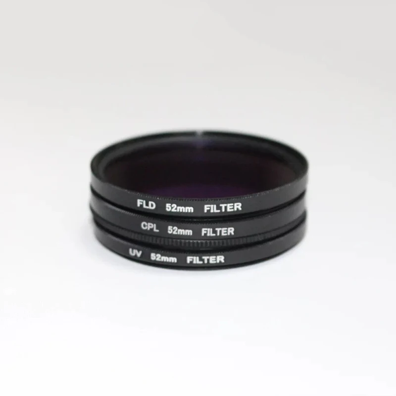 Комплект фильтров 49 52 55 58 62 67 72 77 82 мм UV CPL FLD с сумкой для крышки объектива