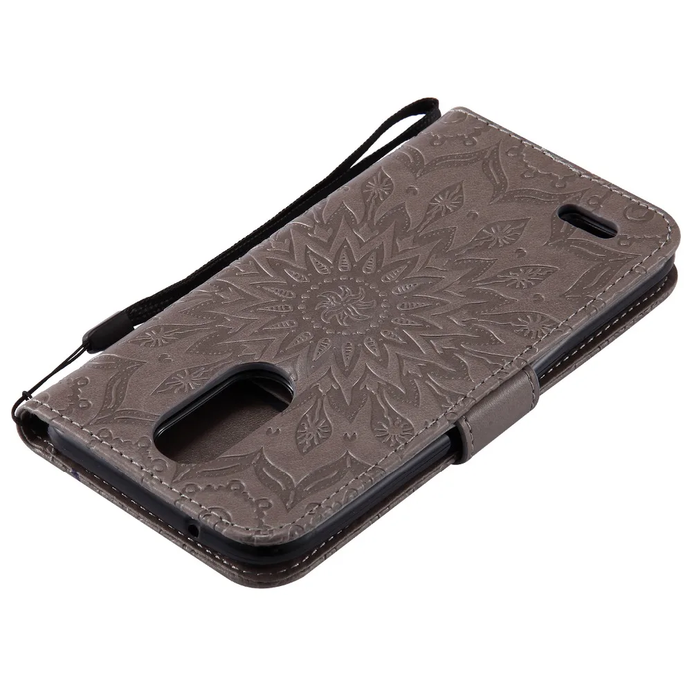 Мода Fundas Флип Подсолнечное бумажник Case для Mototola Moto G5 + Закаленное Стекло Экрана