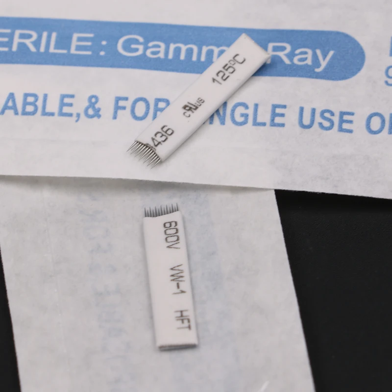 100PCS 13-Pin Permanent Makeup Manual Eyebrow Tattoo Needles Blade For Microblading Pen | Красота и здоровье