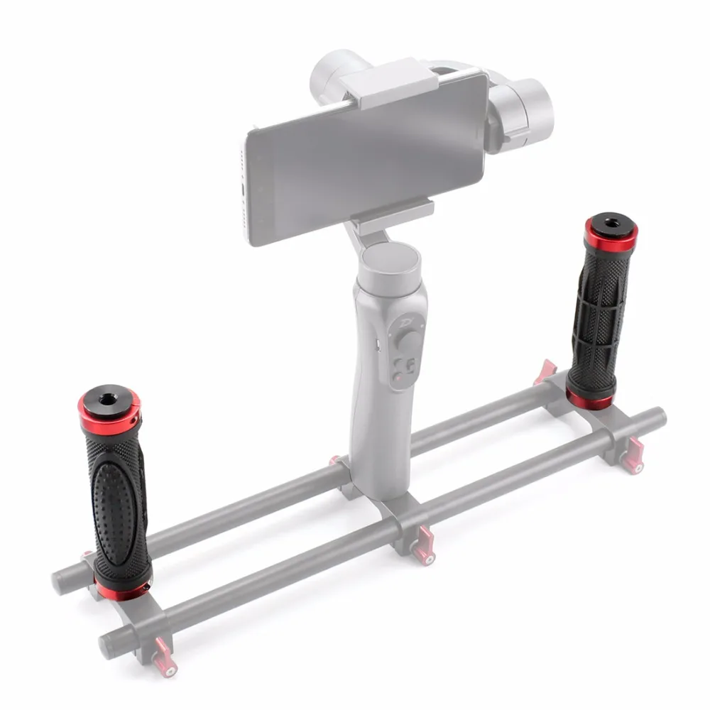 Держатель для цифровой камеры с резьбой 1/4, ручка с резиновым покрытием, стойка, зажим для стабилизатора и светодиодного видеосвета.