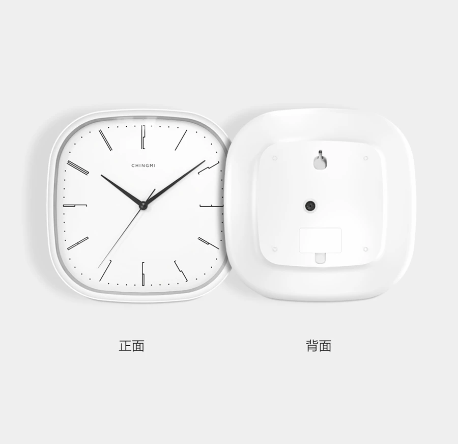 Xiaomi Youpin Mijia настенные часы Простой стиль бесшумные Висячие модные круглые