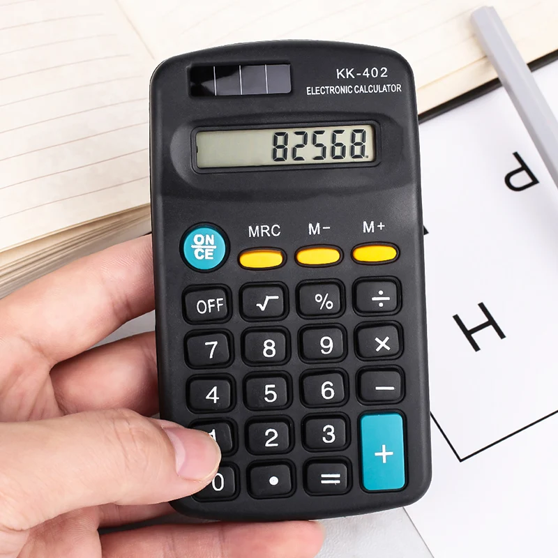 Highever мини калькулятор 8 цифр дисплей черный общего назначения calculadora маленький