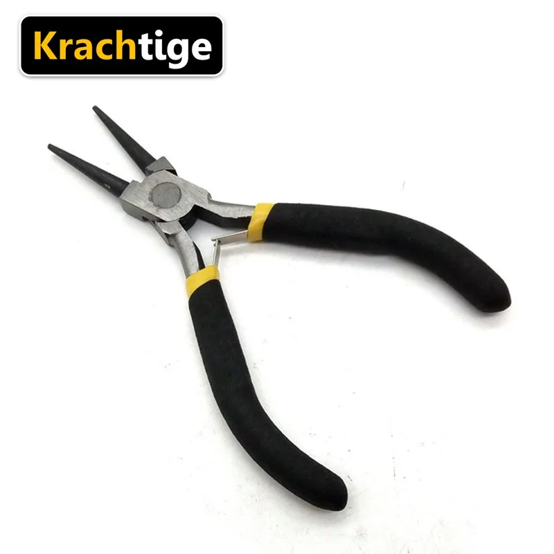 Round nose pliers Krachtige 1 шт. 4,5 дюйма мини-плоскогубцы практичные мини-плоскогубцы щипцы, ручной инструмент электрические кусачки для кабеля/7 моделей - Цвет: Round nose pliers