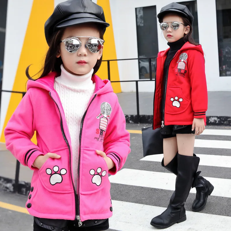 2016 детей девушки марка зимнее пальто для возраста 4-13 год дети девушка мода