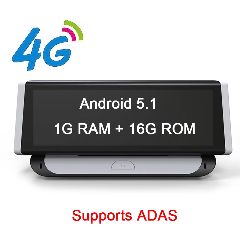4G Автомобильный видеорегистратор Bluavido " ips 4G Android, gps камера ADAS Sygic Navigation Full HD 1080 P, Автомобильный видеорегистратор с двумя объективами, парковочный монитор - Название цвета: 4G