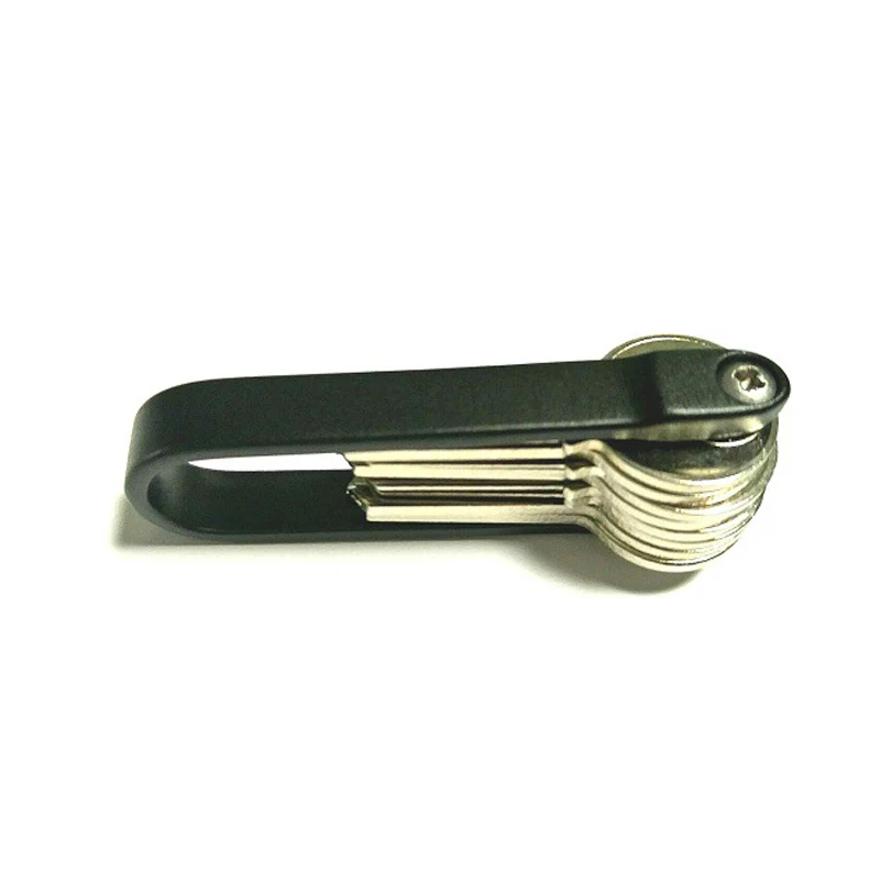 Outdoor Small Tool Black Keychain U-key Clip Aluminum Alloy Key Ring | Спорт и развлечения