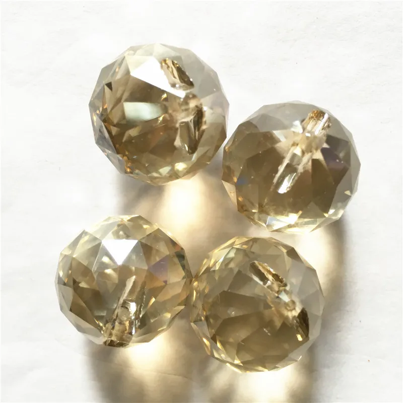 Новый 20 шт./лот мм коньячный Кристалл шарообразный стеклянный падение граненые