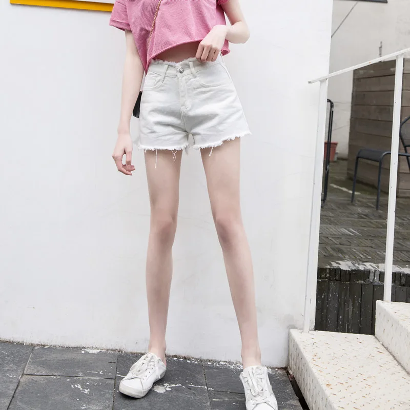 Женские джинсовые шорты с высокой талией Tataria винтажные свободные широкими