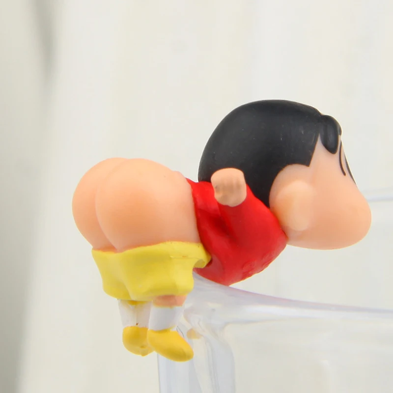 7 шт./лот милые Crayon Shin-chan рисунок игрушки DIY ПВХ Kawaii Crayon Shin chan коллекционеров фигурку игрушки Рождественские игрушка