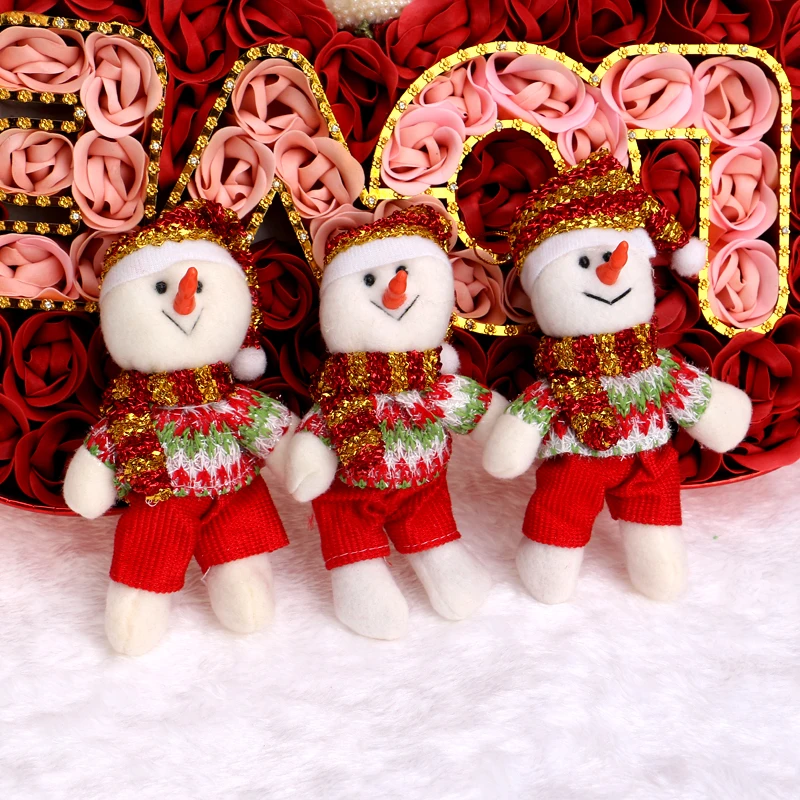 Предновогодние снег людей медведь мини-opp Мягкие плюшевые Игрушки 20 шт./лот