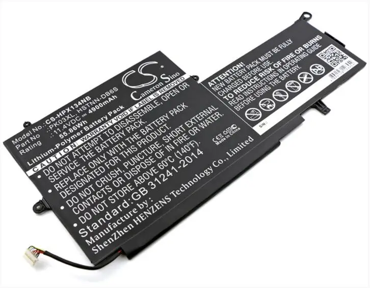 Аккумулятор Cameron Sino 4900mAh для HP Spectre 13-4000-4003DX Pro X360 x360 Convertible PC 13 Notebook ноутбука |