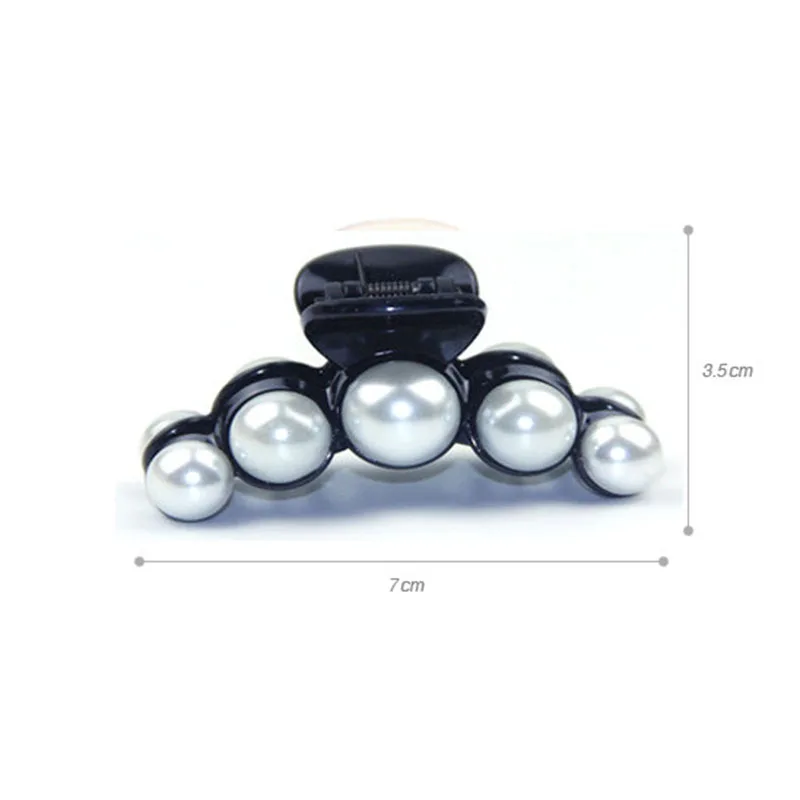 1 Pcs Faux Pearl Jaw Clips Women Hair Ponytail Claw Clip Hairpin Clamps M8694 | Украшения и аксессуары