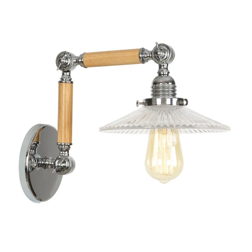 Лофт стиль Эдисон светодиодный настенный светильник с длинным рукавом бра