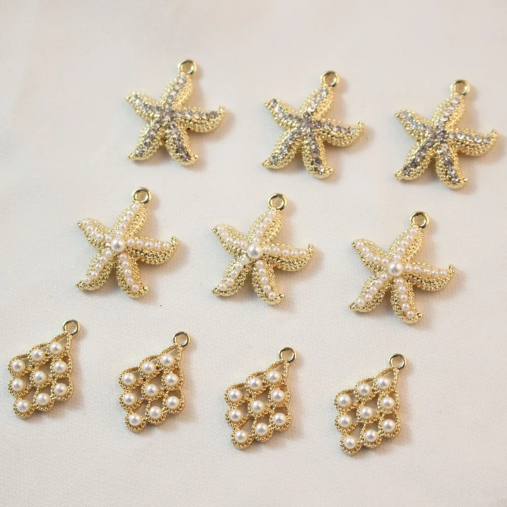 

New style 30pcs/lot beads cartoon starfish/stars shape alloy floating locket charms diy jewelry earring/necklace accessory