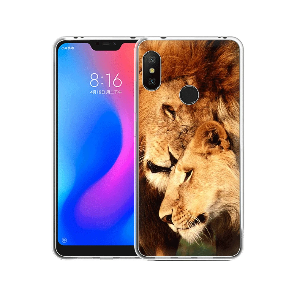 Мягкий чехол из ТПУ для Xiaomi Redmi Note 4 4X 5 6 Pro 5A Prime The lion Shell | Мобильные телефоны и