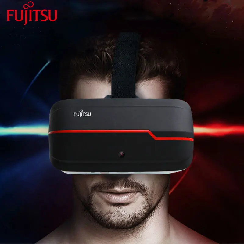 Fujitsu оригинальный fv200 3d vr box google картон виртуальная реальность стекла видео театр