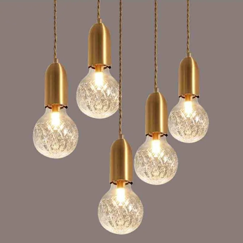 

Modern Crystal Led Pendant Light Industrial Living Room Kitchen Hanging Lamp Home Deco Dining Room Corridor Stair Light Fixtures