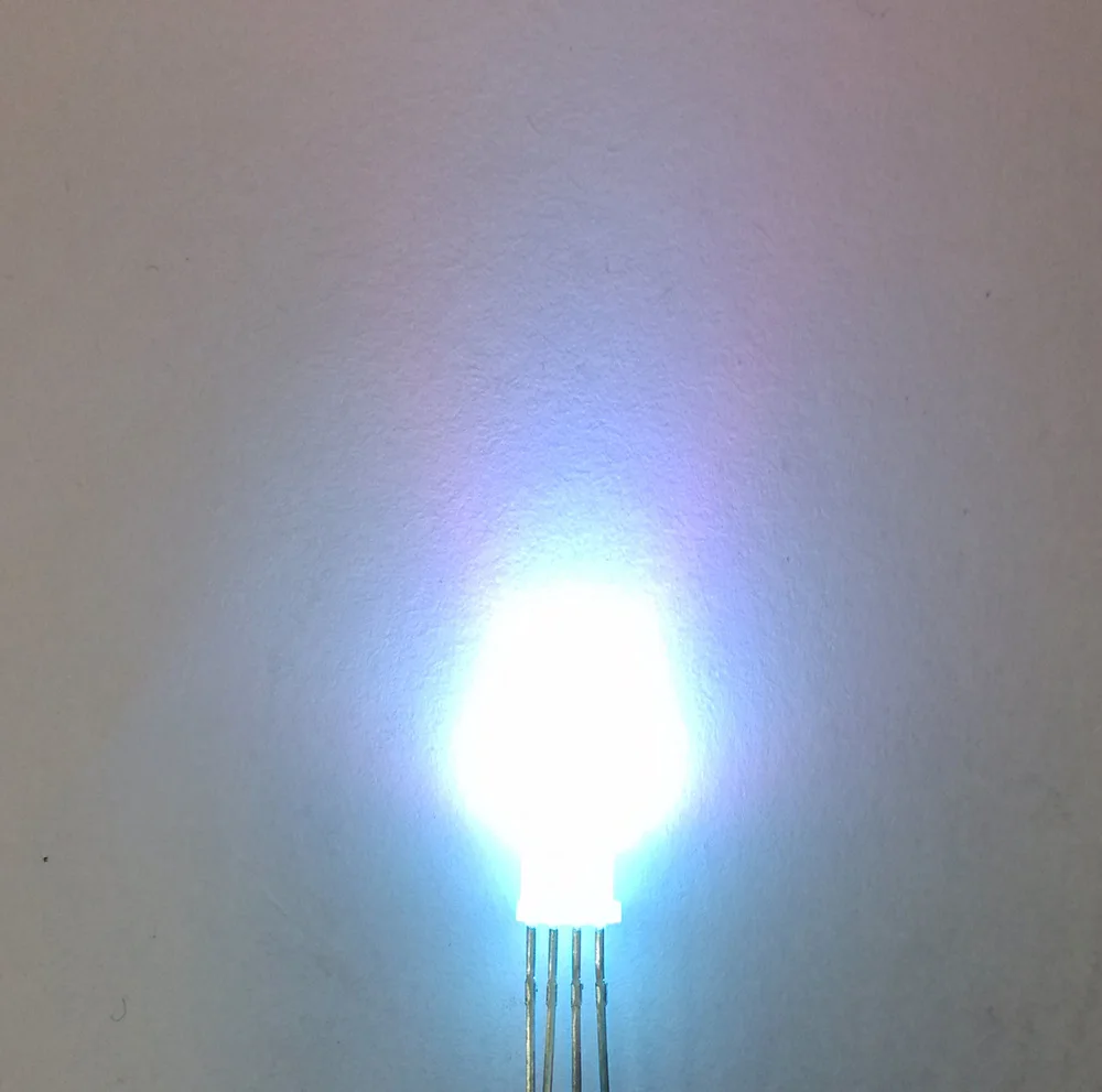 Бесплатная доставка 50 шт./лот LED 5 мм Общий Анод RGB 4Pin трехцветные диоды f5 диффузный