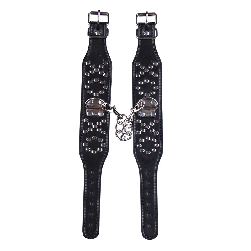 Sex Bondage Adult game handcuffs+ankle Sexy Adjustable Handcuffs PU Leather Restraints Toy Tools toys | Красота и здоровье