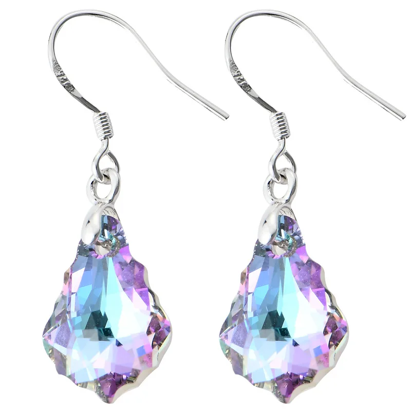Warme Farben 2019 100% 925 пробы серебряные женские серьги капли с кристаллами Swarovski