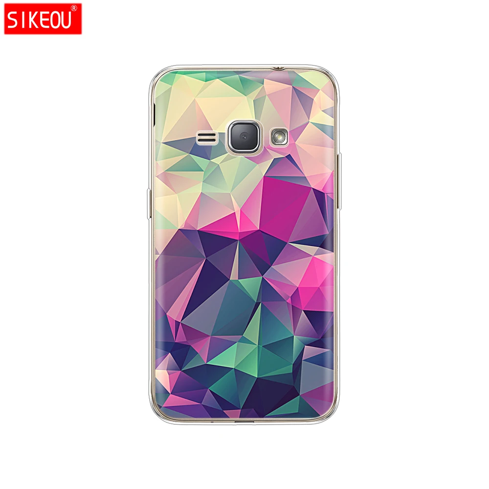 12054 Мягкий ТПУ чехол для Samsung Galaxy J1 J120 J120F SM-J120F задняя крышка 360 полная защитная Печать Прозрачный чехол цветок - Цвет: 12054