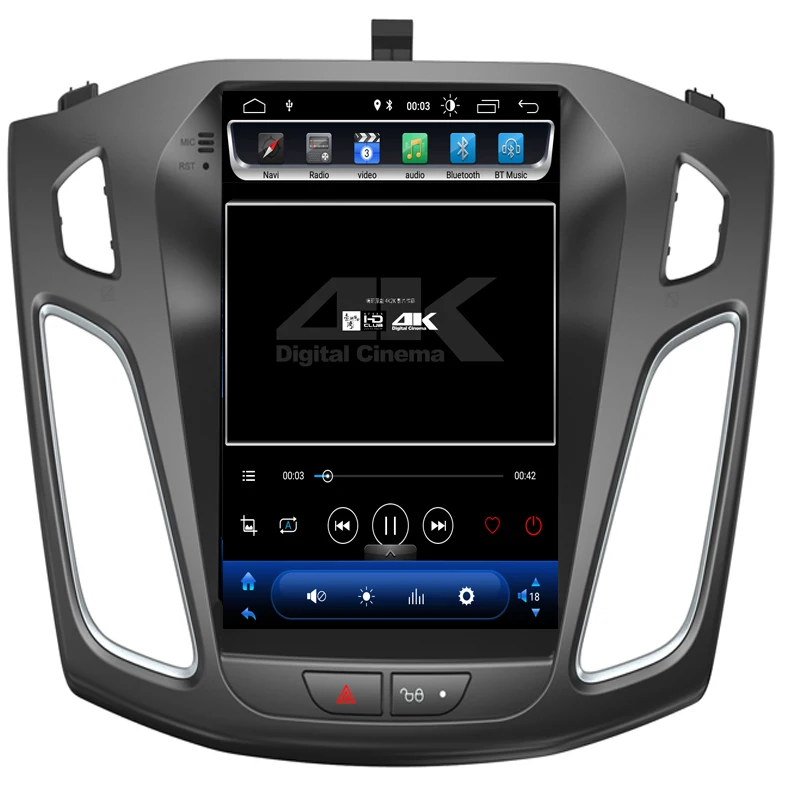 Android 8.1.0 вертикальный экран Автомобильный мультимедийный tesla gps навигатор радио плеер для Ford FOCUS 2012- стерео головное устройство