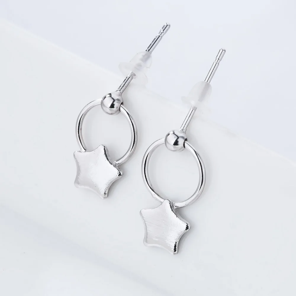 Женские серьги гвоздики Chandler маленькие круглые в богемном стиле|earrings for women star|circle