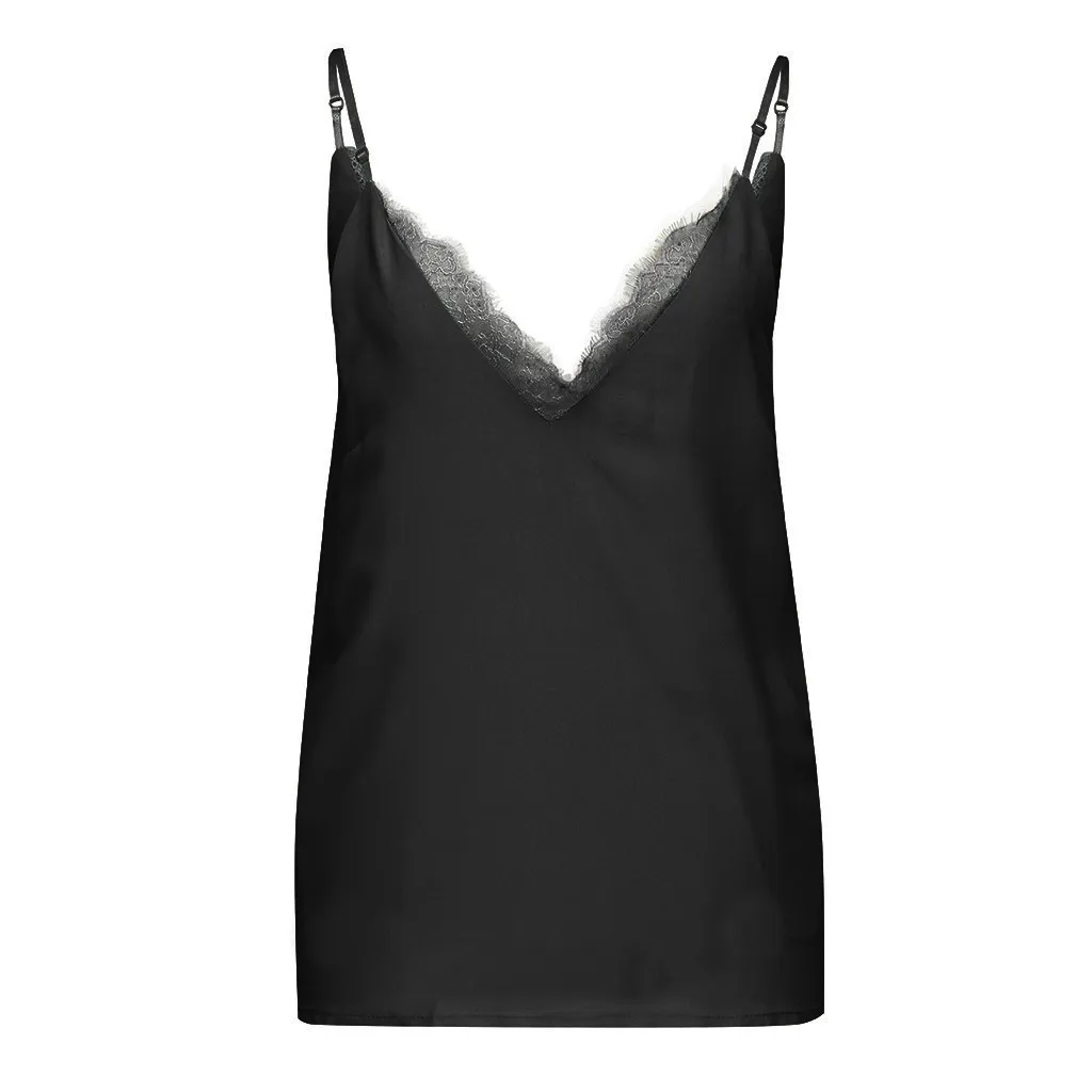 2019 сексуальный топ на бретельках с бретельками женская летняя кружевная майка