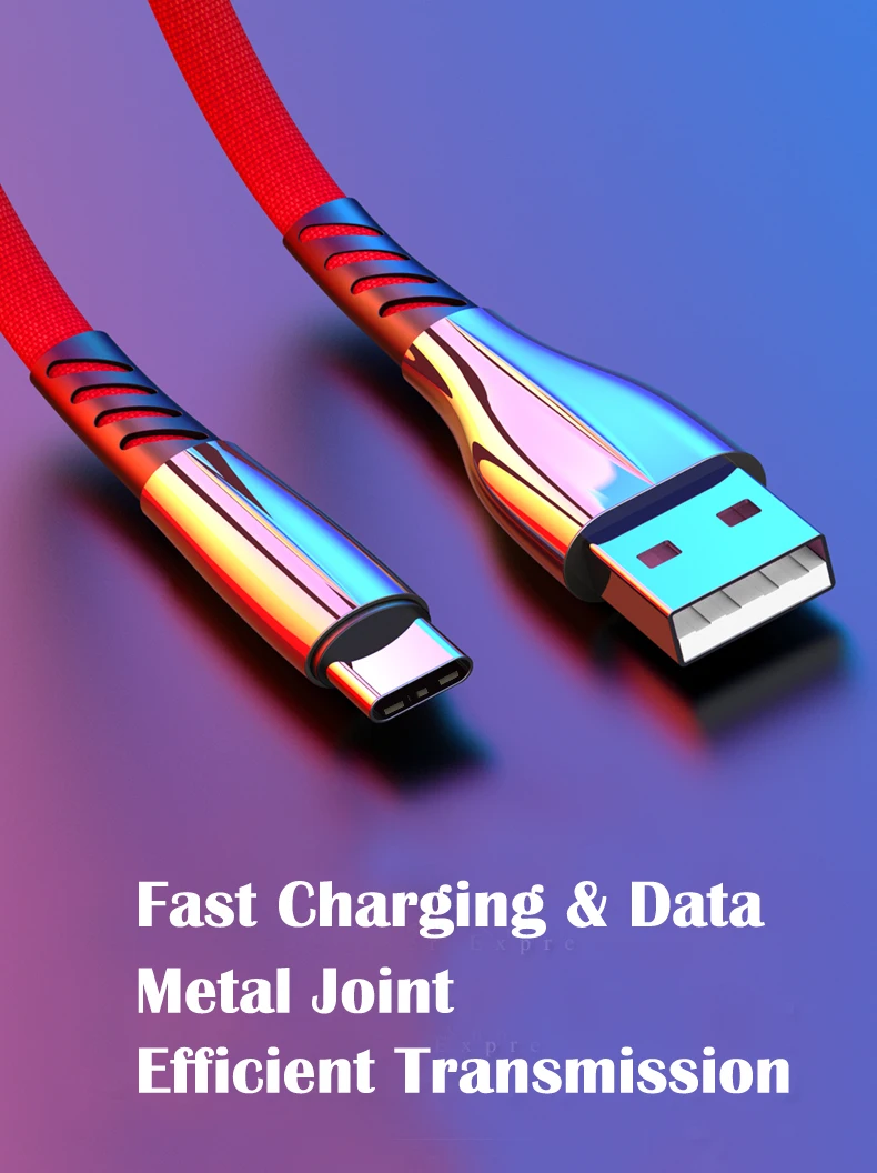 CXV type C USB кабель для samsung Note 9 Plus huawei P20 кабель передачи данных для быстрой зарядки для Xiaom Mi 6 usb type-C кабель для мобильного телефона