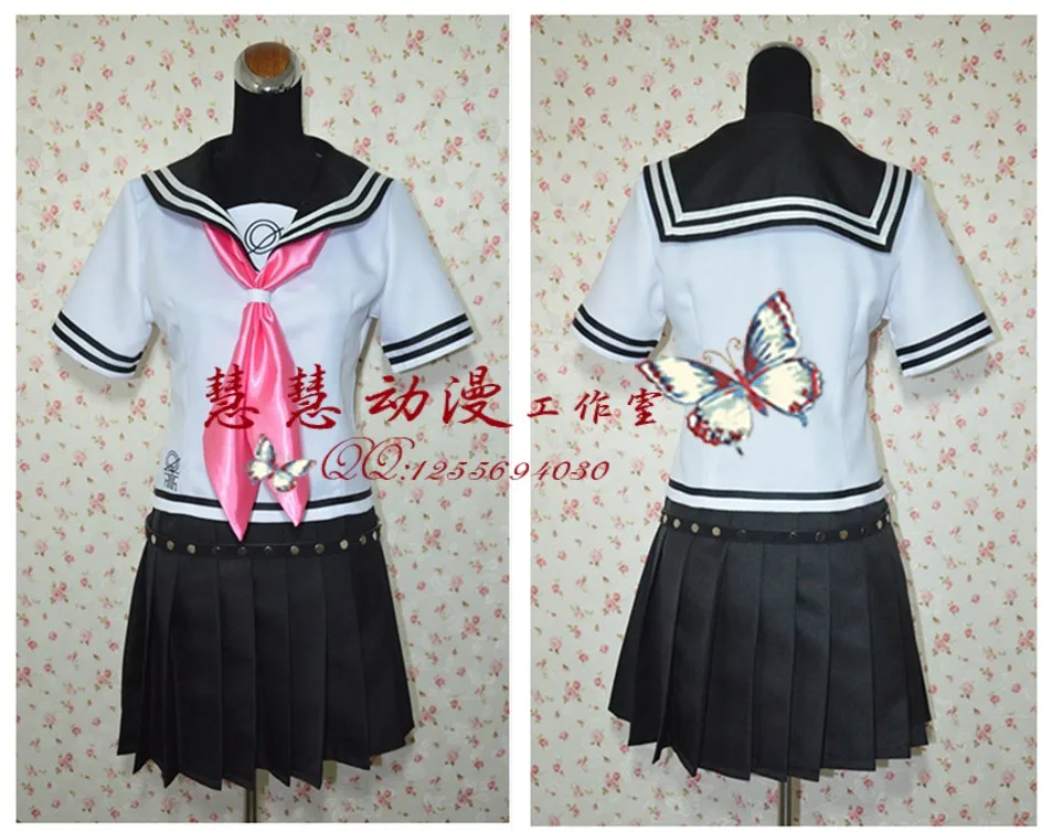 Danganronpa Dangan-Ronpa Ибуки миода Косплей Костюм на заказ