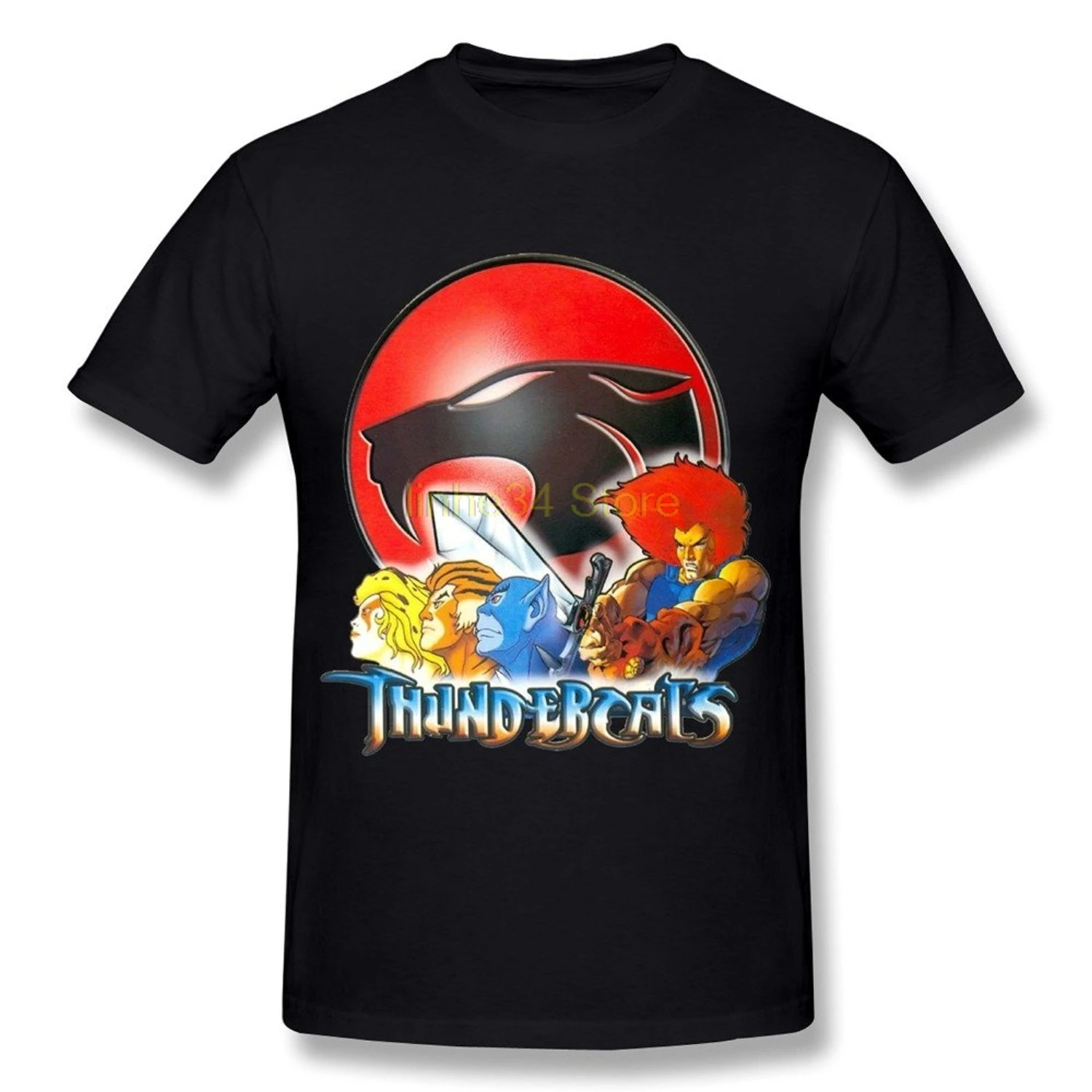 Adeapa короткий рукав Для мужчин's футболка Thundercats Лето Новинка мультфильм печати