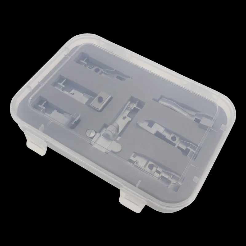 7PCS 6 прижимных лапок для 14CG754 14SH654 14U555 14U557 Consew 14TU 14hd854 14sh754 оверлок машина прижимная лапка - Цвет: 7PCS