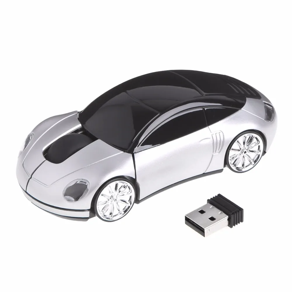 P 2,4 GHZ 1600 dpi беспроводная мышь USB приемник светильник светодиодный супер форма автомобиля оптические мыши Питание от батареи(не входит в комплект