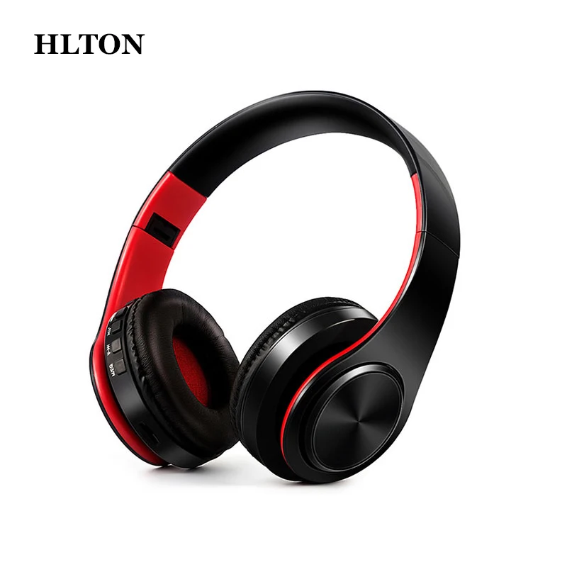 Беспроводные складные наушники HLTON цветная стерео гарнитура с микрофоном