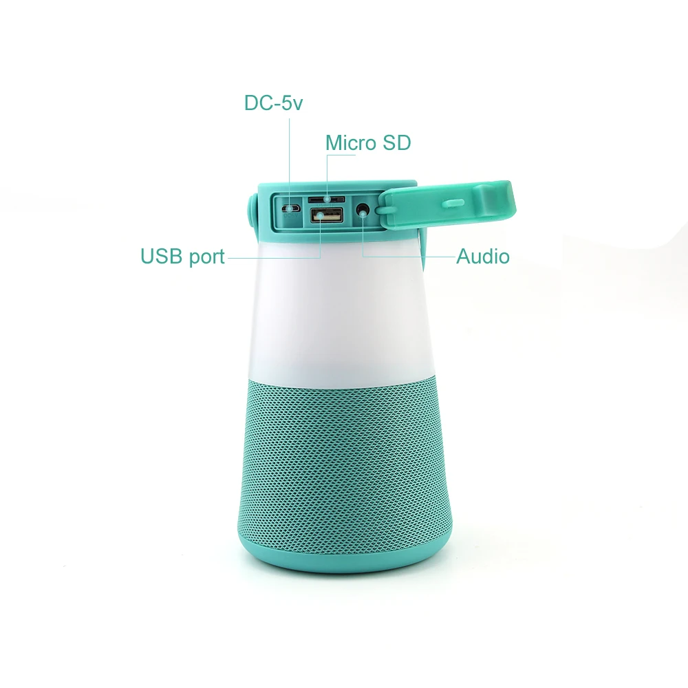 CHYI кемпинговая лампа Bluetooth динамик фонарь летучая мышь TWS сабвуфер Беспроводная