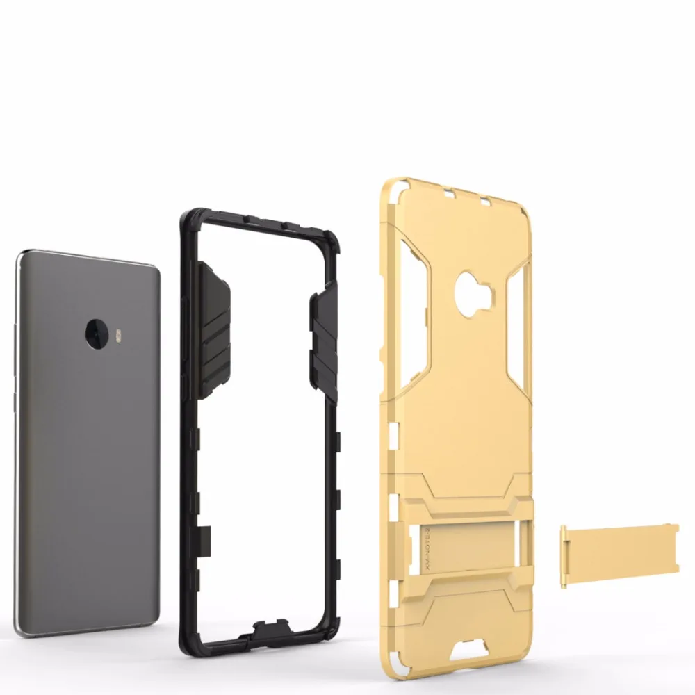 for Xiaomi Mi Note 2 Shockproof Stand Hard case 3 Pro prime 64GB 128GB Combo Armor shell iron Man Back cover | Мобильные телефоны и