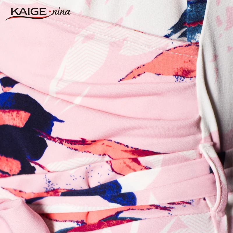 Kaige. Нина Новый Стиль женская Мода Сладкий Бантом Украшение Рукавов V-образным