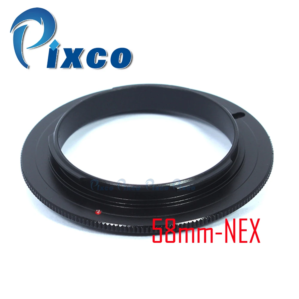 Pixco 49 мм 52 55 58 Объектив Макро Обратный адаптер кольцо для Sony E Mount NEX камера|reverse adapter
