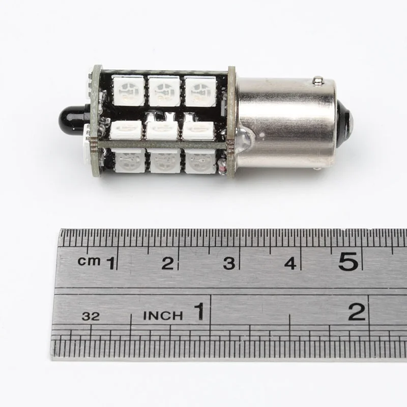Светодиодная лампа 27SMD Blub 2x5050 RGB 9005/9006/H11/H7 автомобильная фара заднего хода