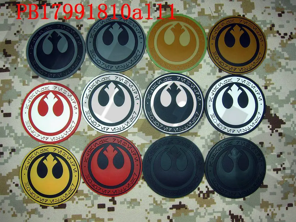 3D ПВХ патч новый Рыцарь Джедай Республика логотип военный боевой дух|Заплатки| |