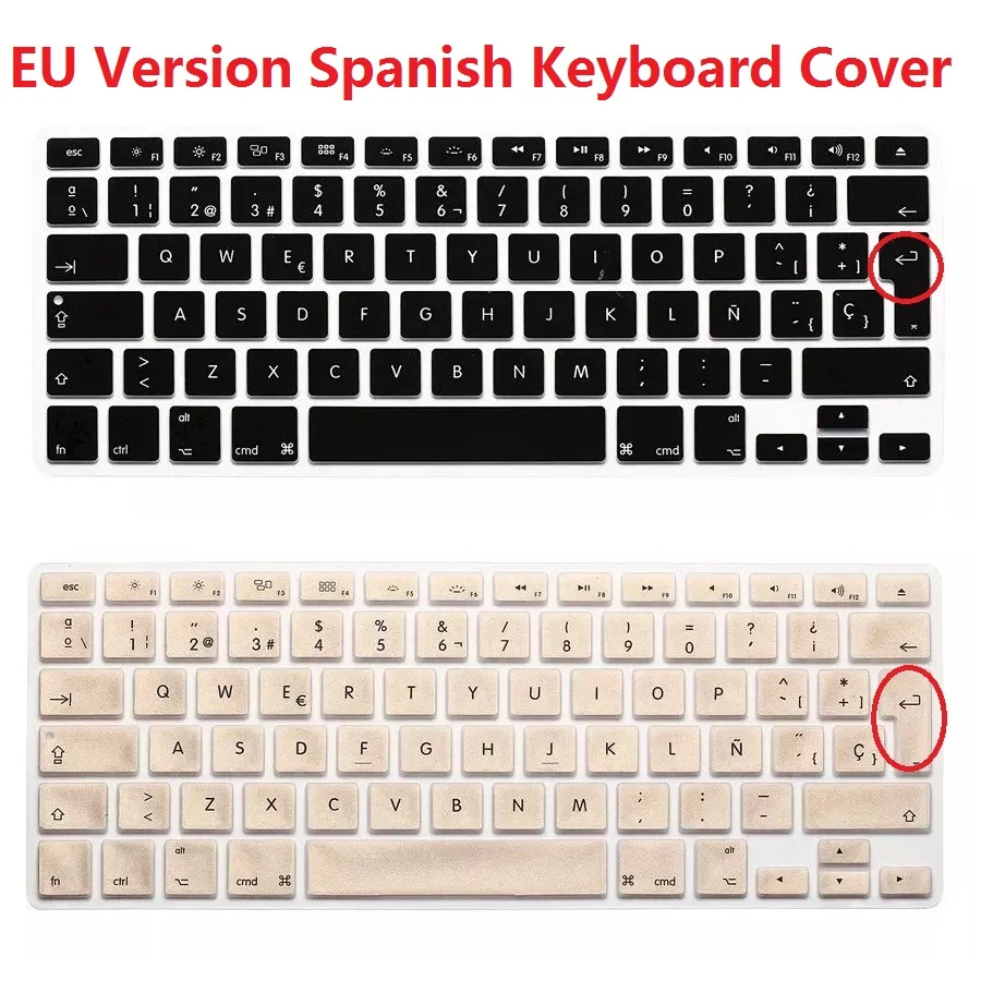 5 шт. силиконовые чехлы для клавиатуры Macbook Air Pro Retina 13 15|spanish keyboard cover|keyboard coverfor macbook |