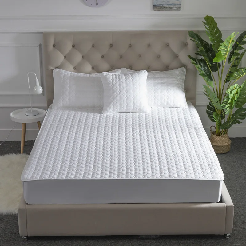 White 07 200*220*25 см гипоаллергенный стеганый наматрасник для кровати, наматрасник, мягкий наматрасник, моющийся матрас, протектор матраса - Цвет: White 07