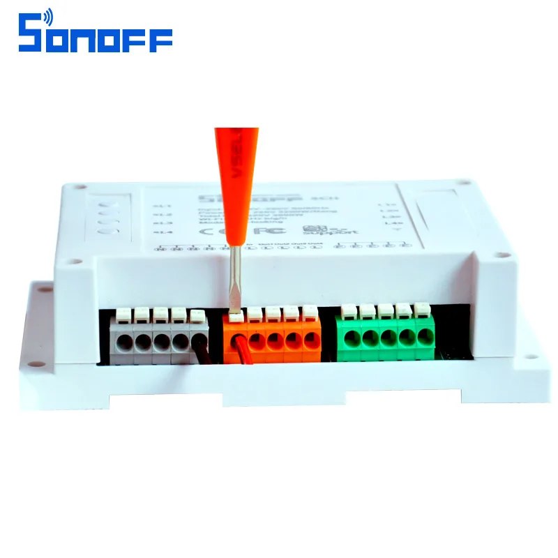 Умный выключатель Sonoff универсальный дистанционный 4 канальный переключатель с