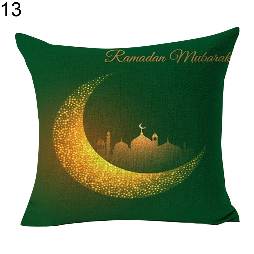 

Ramadan Islam Mandala Square Linen Throw Pillow Case Cushion Cover Home Decor Cute