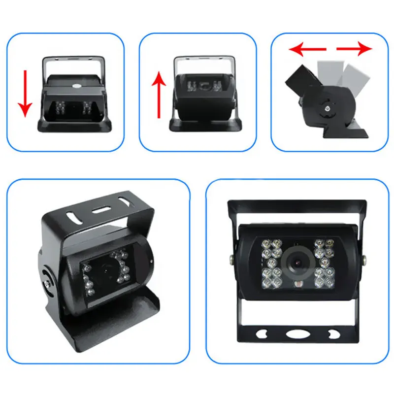 Podofo камера заднего вида ночного видения для RV грузовик прицеп сверхмощный 5 м/10