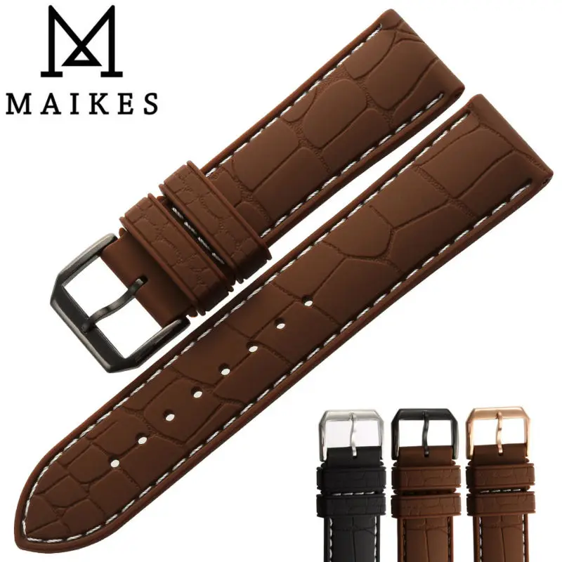 Ремешок силиконовый для мужских наручных часов 20/22 мм|watch rubber|watch seriewatch band for nano |