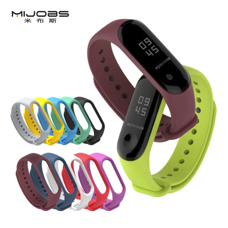 Ремешок Mjobs miband 3 цветной спортивный силиконовый браслет глобальная Горячая