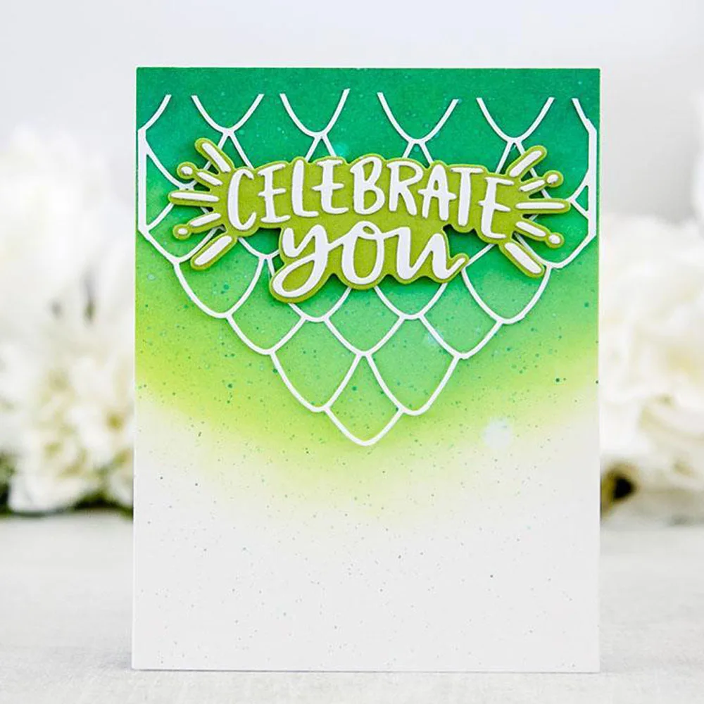 Штамп праздновать вас с металлическими штампами наборы трафаретов для сделай