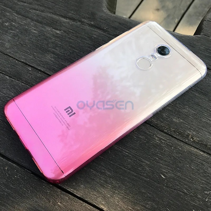 Силиконовые чехлы градиентного цвета для Xiaomi Redmi 5 Plus 99 дюйма мягкий чехол